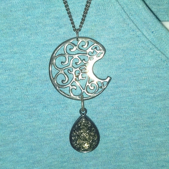 #thefairygodmotherhouse Jewelry - Chunky Moon by Fairygodmother Emily Jean #moon